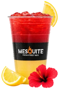 Jamaica Agave Lemonade refresher over ice